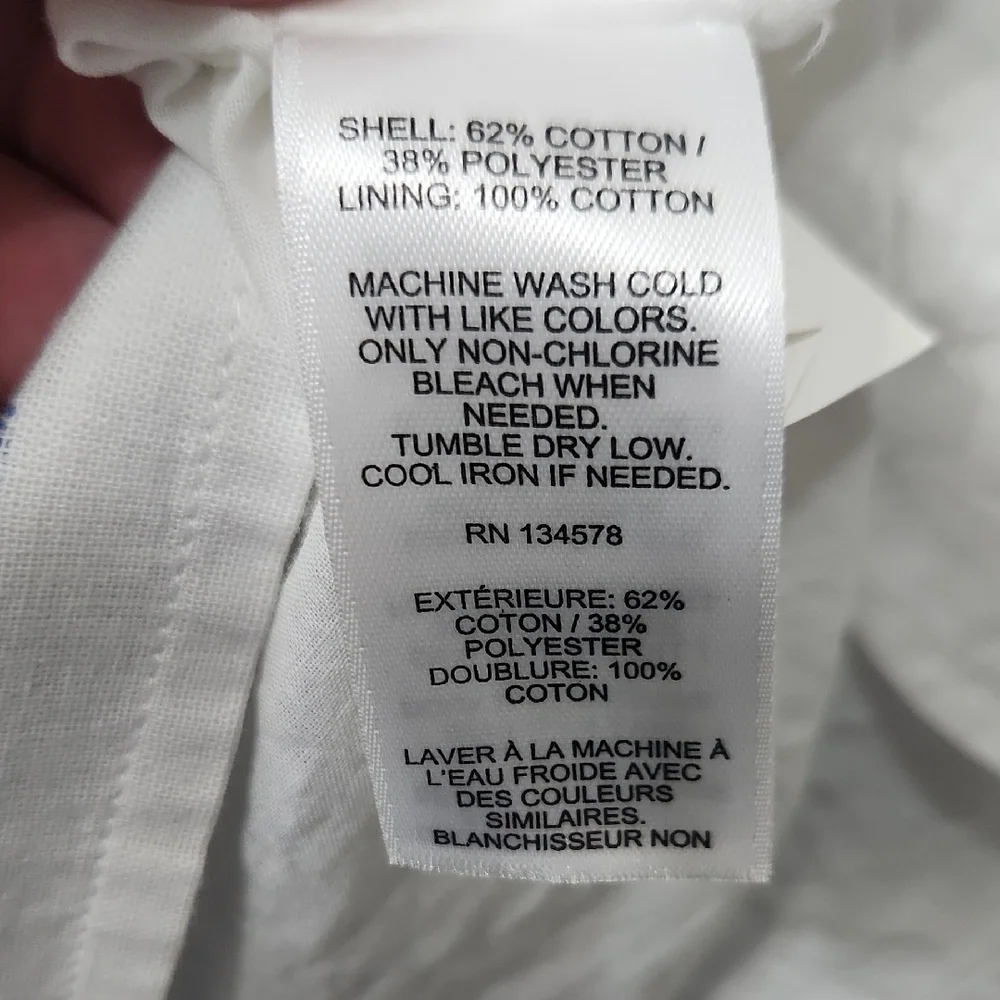 Vineyard Vines Blue and White Striped Jaquard Tunic -Small - Picture 3 of 11